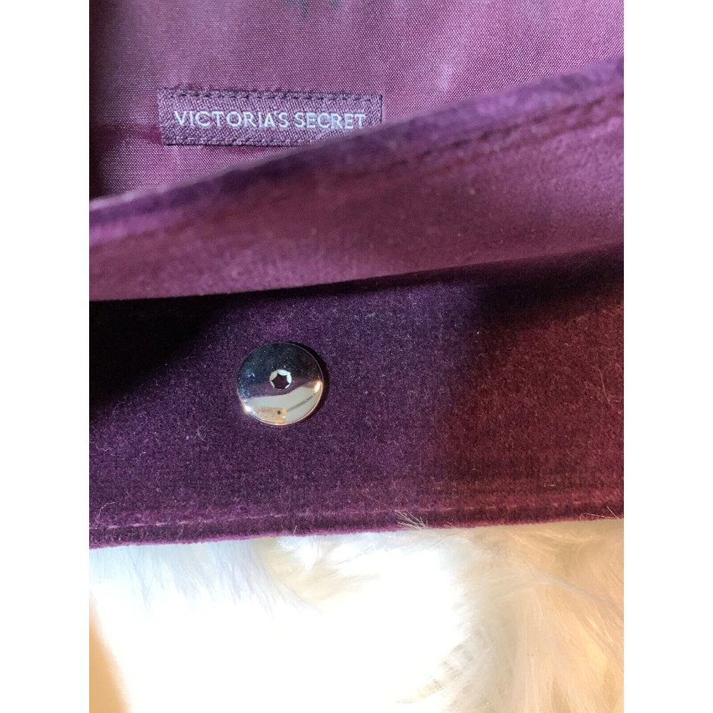 Victoria Secret Women’s Shoulder Velvet Bag Purple - Picture 6 of 6
